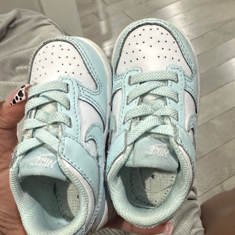 Nike Kids' Sky Blue and White Sneakers